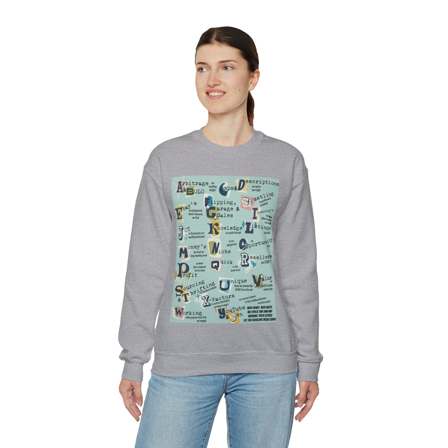 Reseller's Print Unisex Premium Crewneck Sweatshirt