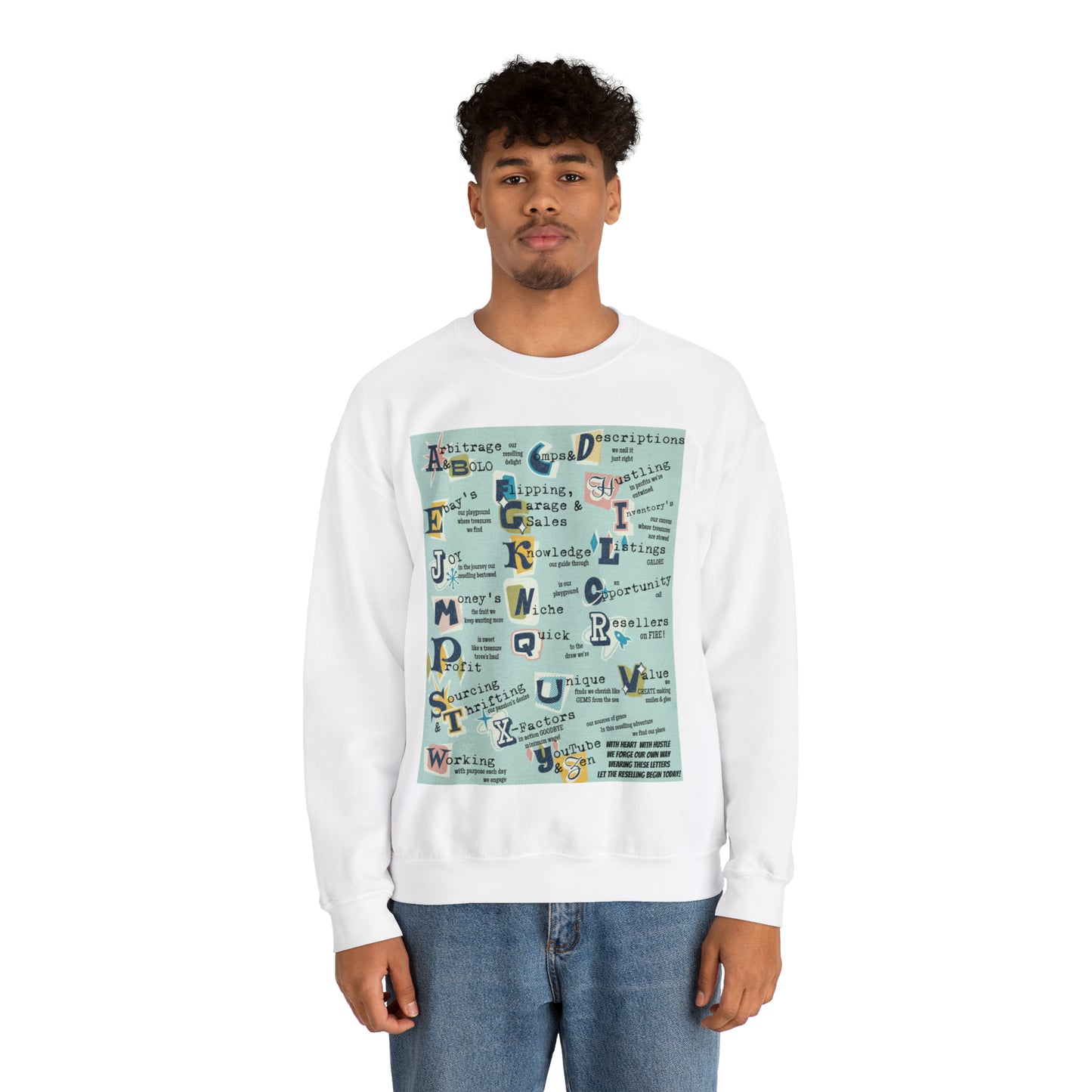 Reseller's Print Unisex Premium Crewneck Sweatshirt