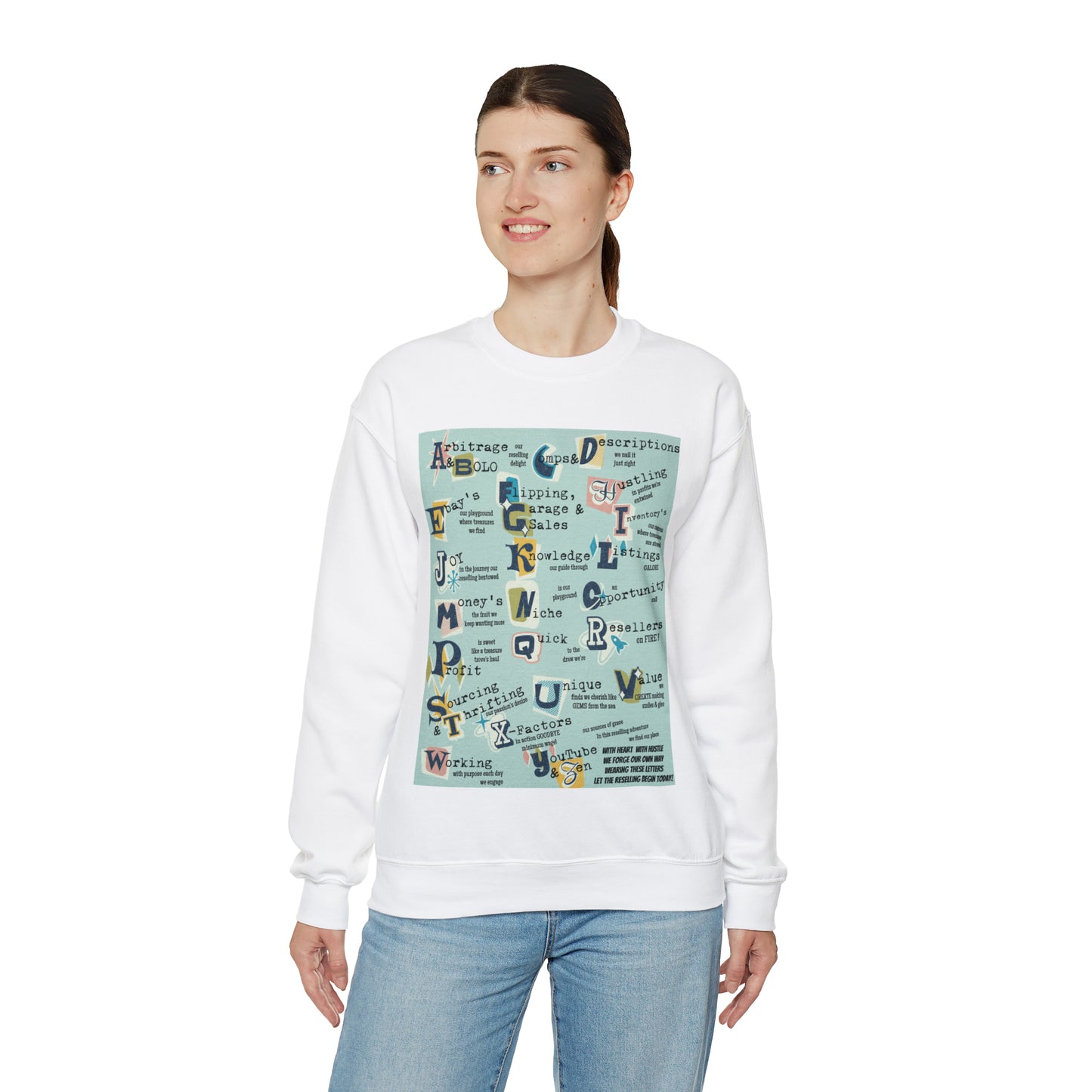 Reseller's Print Unisex Premium Crewneck Sweatshirt