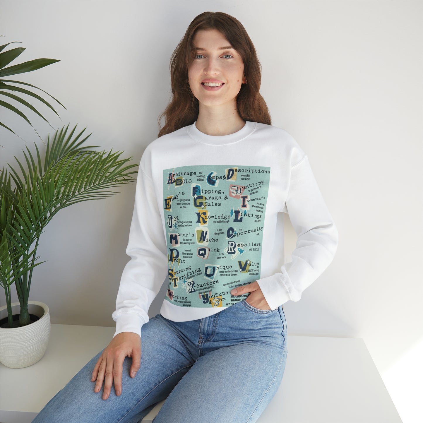 Reseller's Print Unisex Premium Crewneck Sweatshirt