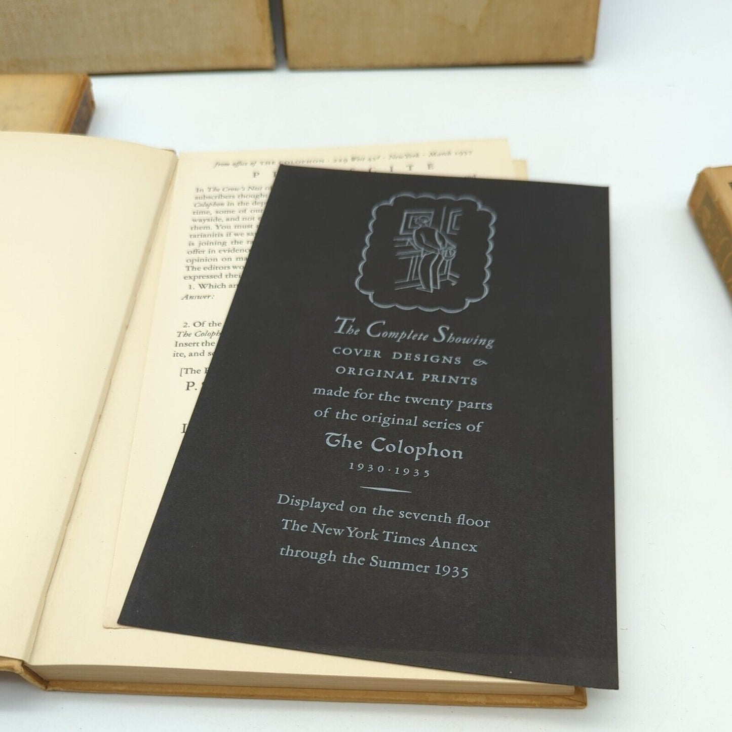 5x The Colophon New Series: A Book Collector's Quarterly Summer 1935 1936 1937..