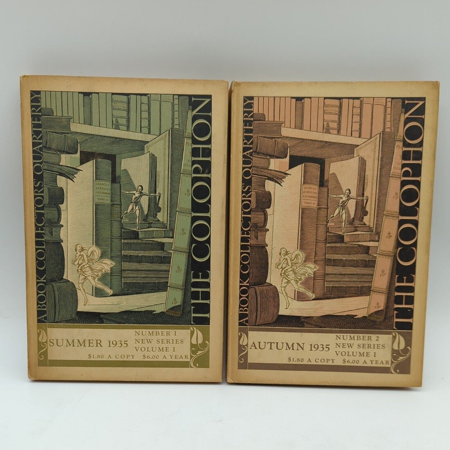 5x The Colophon New Series: A Book Collector's Quarterly Summer 1935 1936 1937..