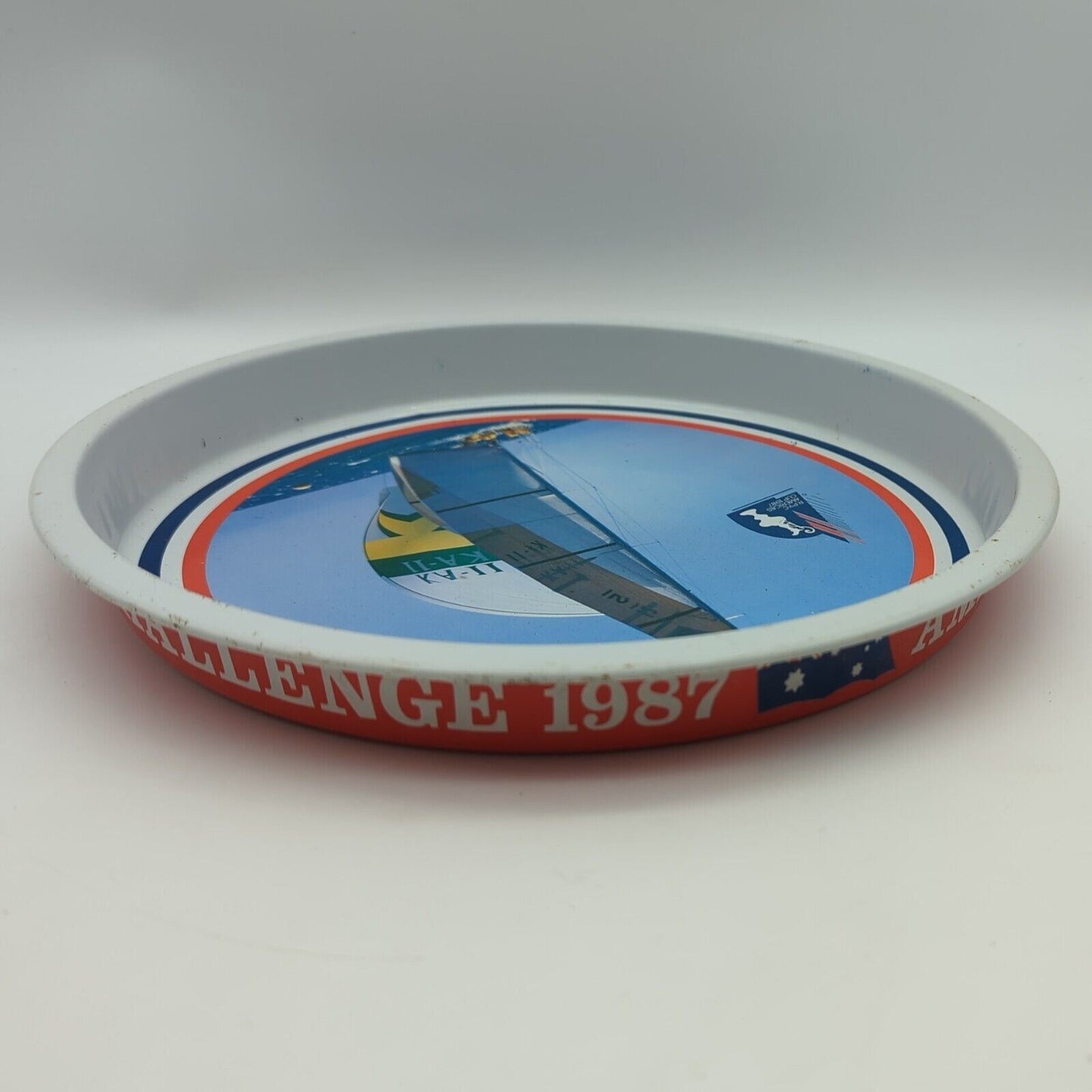 America's Cup Challenge RPYC 1987 Metal Tin Tray Royal Perth Yacht Club