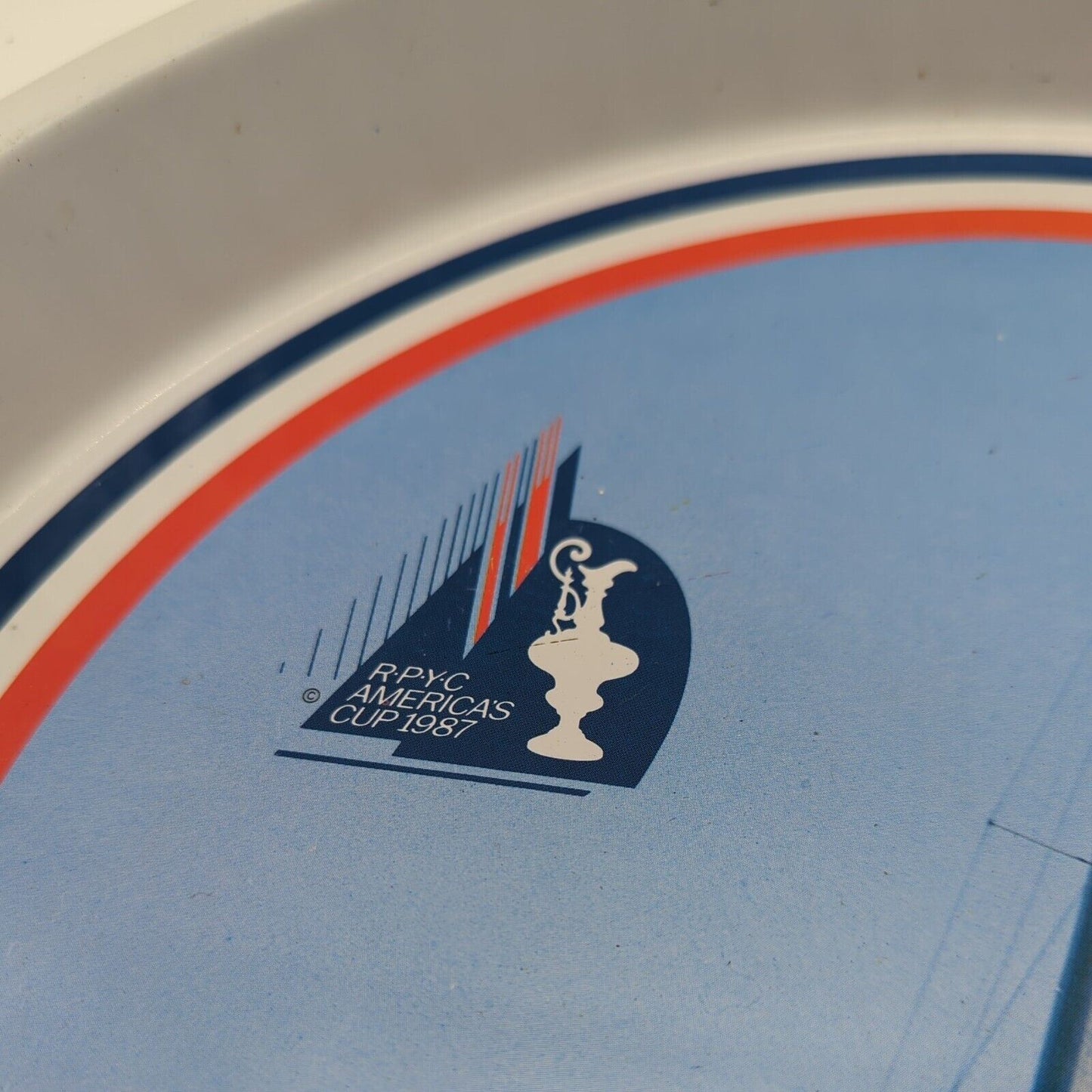 America's Cup Challenge RPYC 1987 Metal Tin Tray Royal Perth Yacht Club
