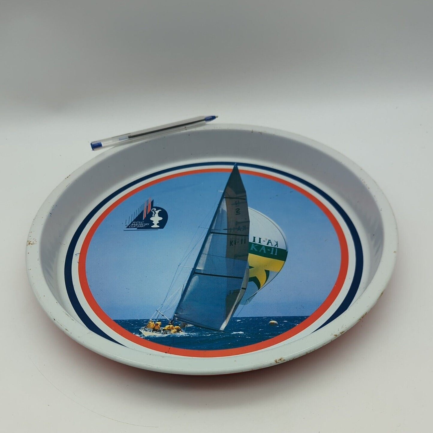 America's Cup Challenge RPYC 1987 Metal Tin Tray Royal Perth Yacht Club