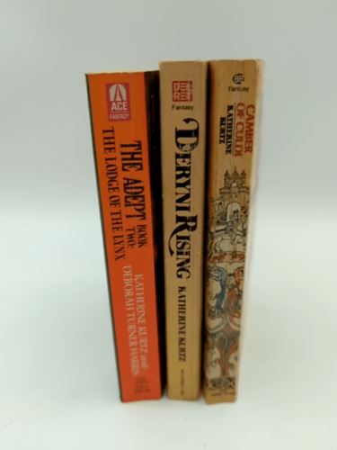 3x Katherine Kurtz Paperback Bundle: Camber of Culdi, Deryni Rising & The Adept
