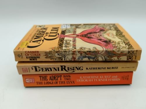 3x Katherine Kurtz Paperback Bundle: Camber of Culdi, Deryni Rising & The Adept