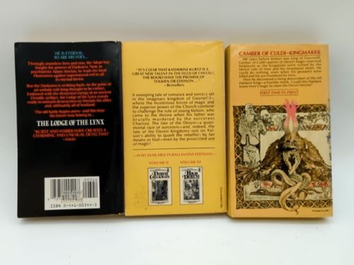 3x Katherine Kurtz Paperback Bundle: Camber of Culdi, Deryni Rising & The Adept