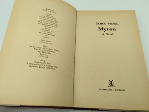 Myron by Gore Vidal (Hardcover) Book Nook 0434829625