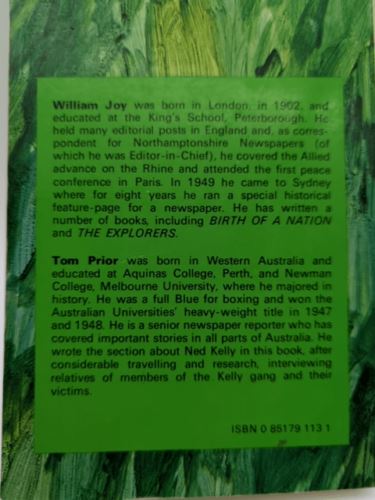 The Bushrangers by Tom Prior & William Joy (Hardcover) Book Nook 0851791131