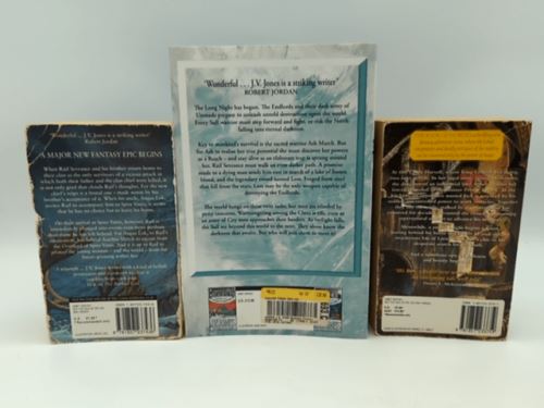 3x Paperback J.V. Jones Baker's Boy, A Sword From Red Ice & Cavern of Black Ice