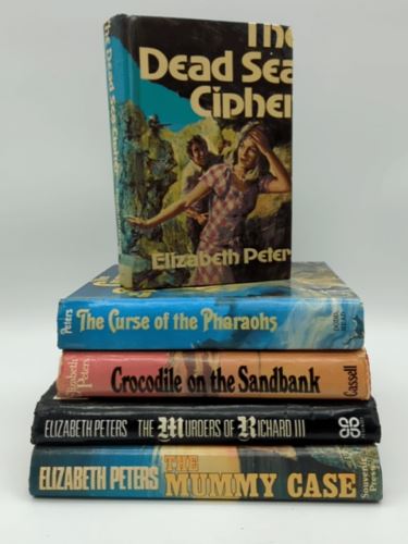 5x Vintage Elizabeth Peter Hardcover Books The Mummy Case...