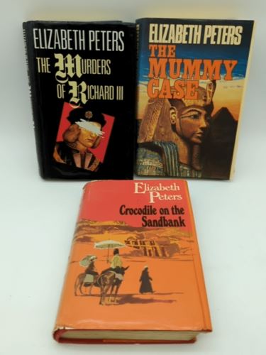 5x Vintage Elizabeth Peter Hardcover Books The Mummy Case...