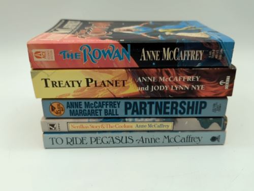 5x Vintage Dragonriders of Pern Paperback bundle by Anne McCaffrey The Rowan