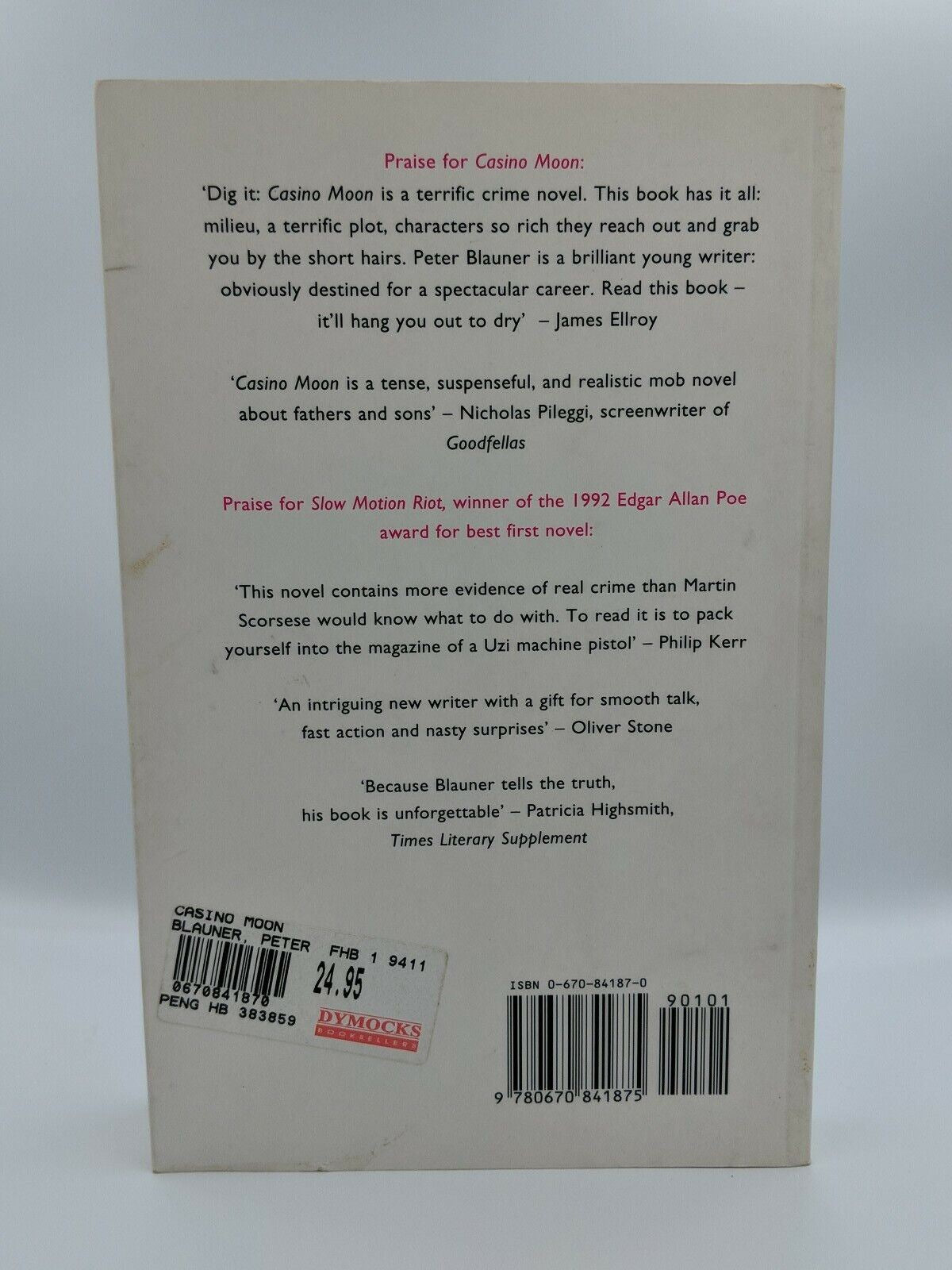 Casino Moon by Peter Blauner (Paperback, 1994)
