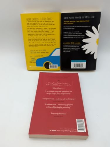 3x John Green PB Book Bundle | Paper Towns; Looking for Alaska; Will Grayson