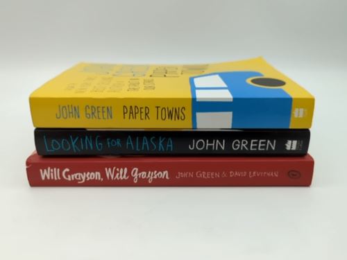 3x John Green PB Book Bundle | Paper Towns; Looking for Alaska; Will Grayson