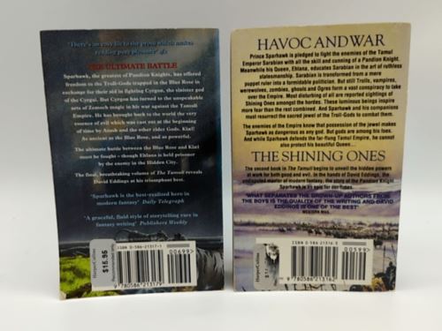 The Tamuli Series books 1 & 2 by David Eddings, Hidden City and The Shining Ones