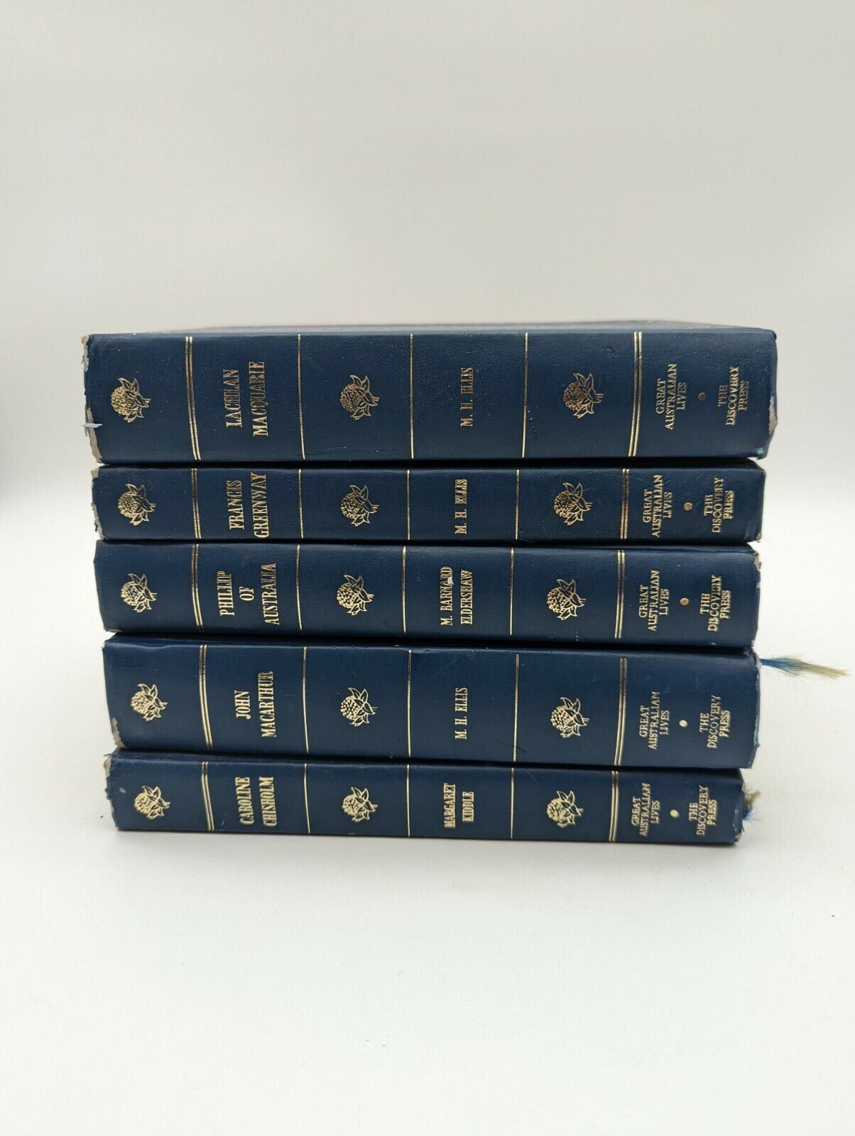 5x Great Australian Lives Hardcover vols: Chisolm, Macquarie, MacArthur, Phillip