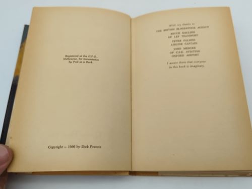 Flying Finish by Dick Francis (Hardcover, 1968) Book Nook