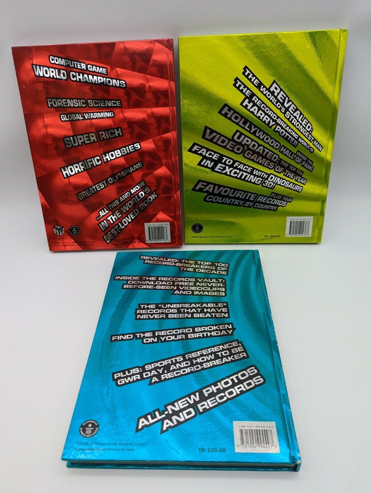 Guinness Book Of World Records 2008, 2009 & 2010 | Official Books