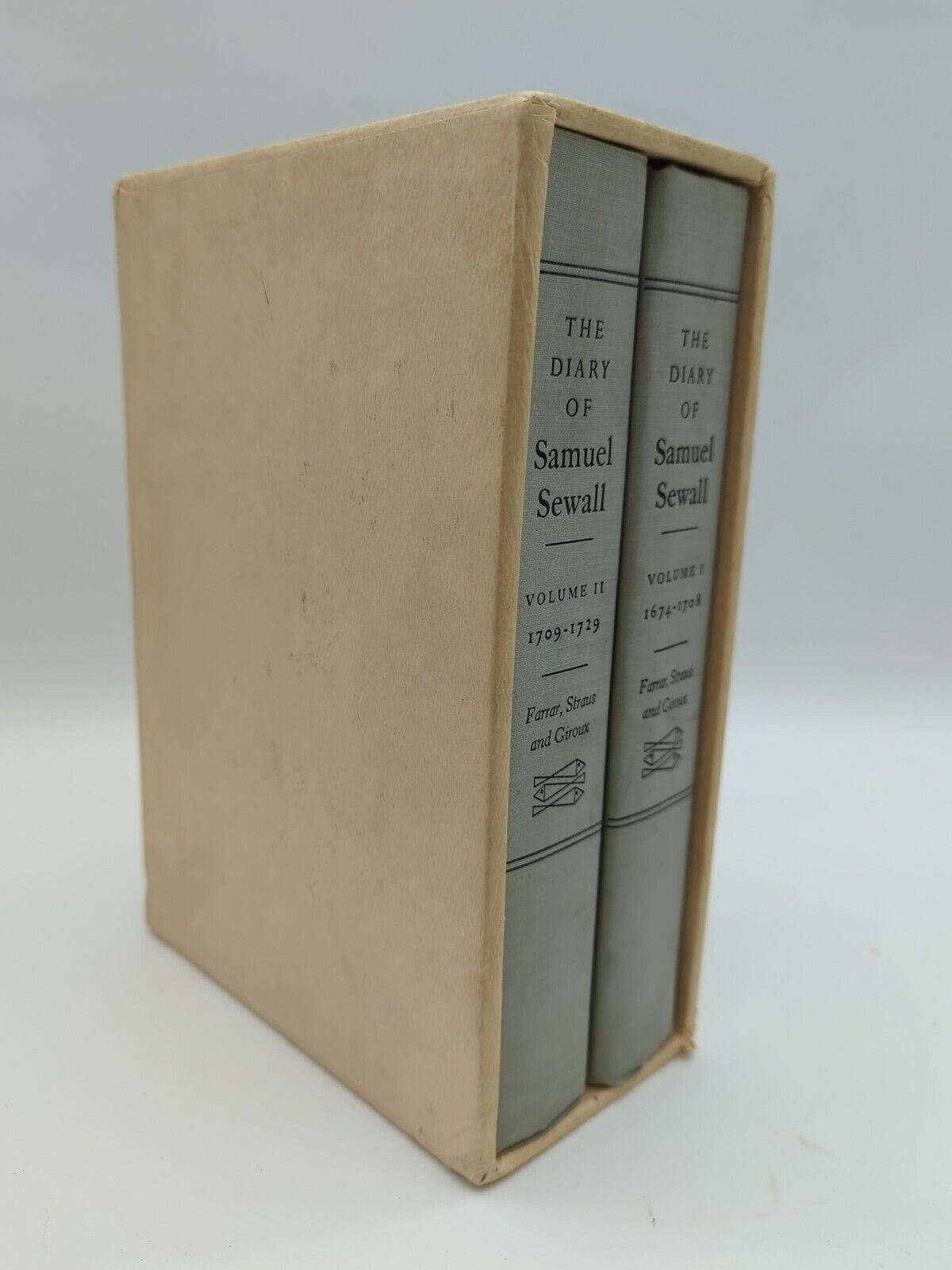 The Diary of Samuel Sewall, 2 Volumes, 1674-1729, Judge in Witchcraft Trials USA