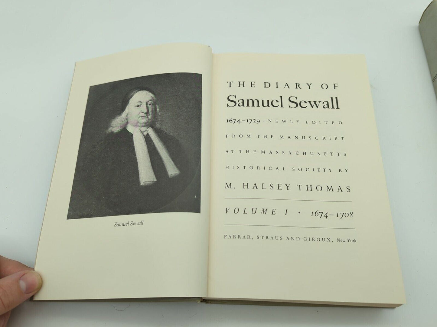 The Diary of Samuel Sewall, 2 Volumes, 1674-1729, Judge in Witchcraft Trials USA