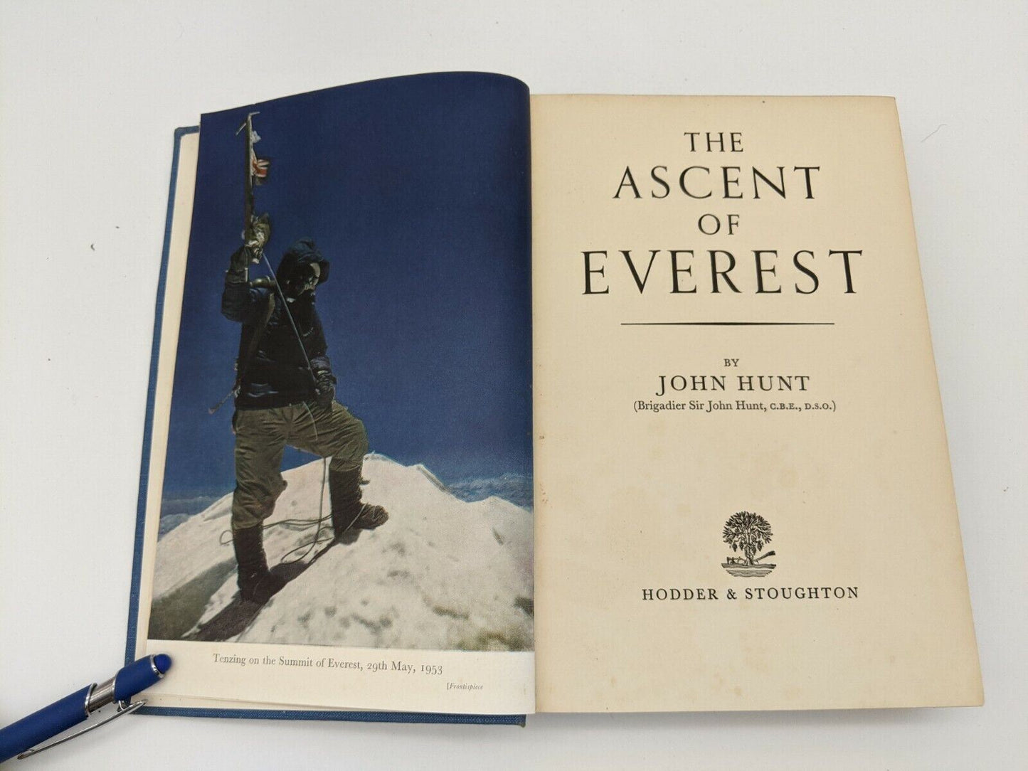 8x Book Lot: Edmund Hillary, Mount Everest, Mountaineering, Himalaya, incl. rare