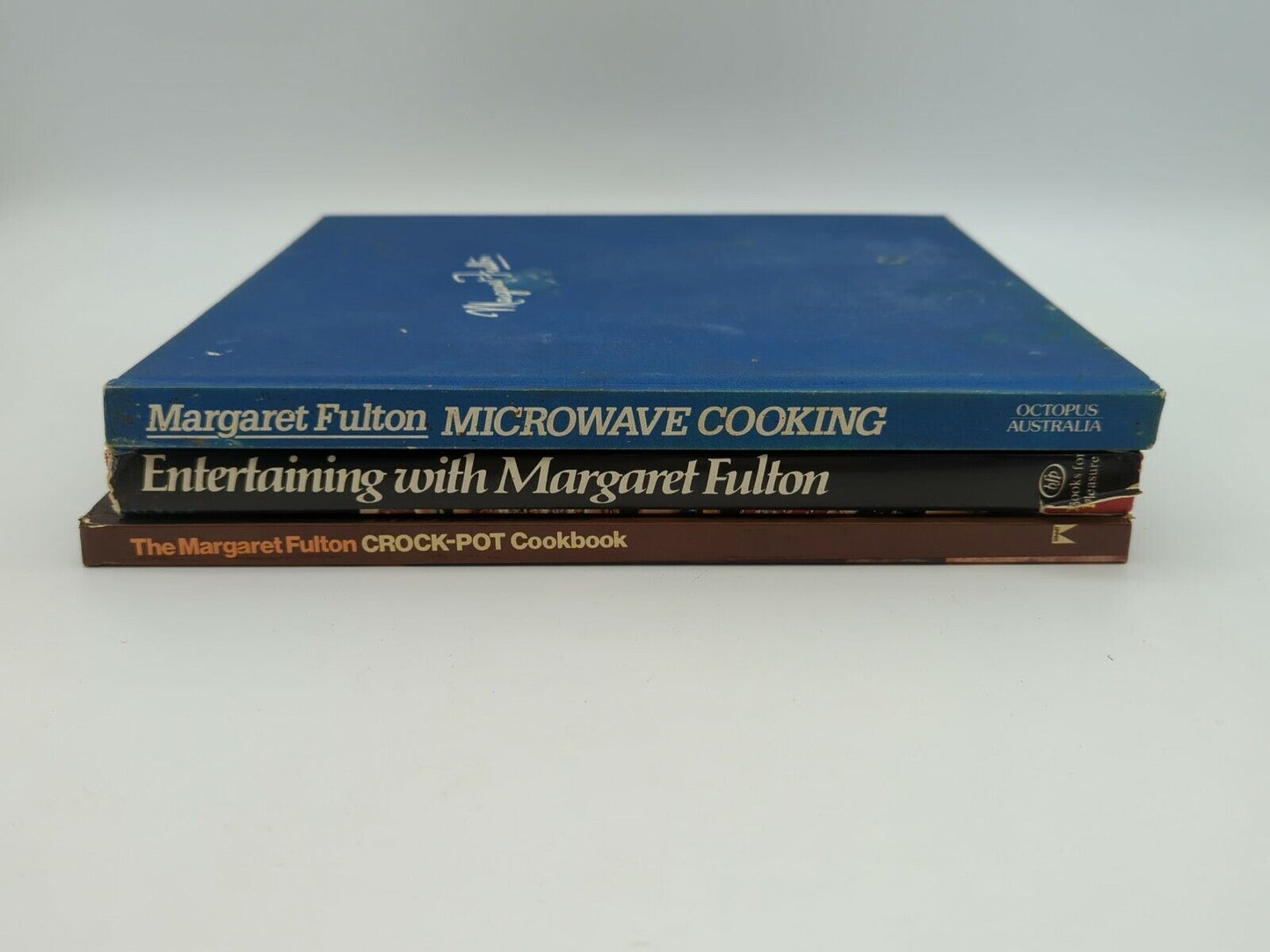 Margaret Fulton Vintage Cookbook Bundle Entertaining, Crockpot & Microwave...