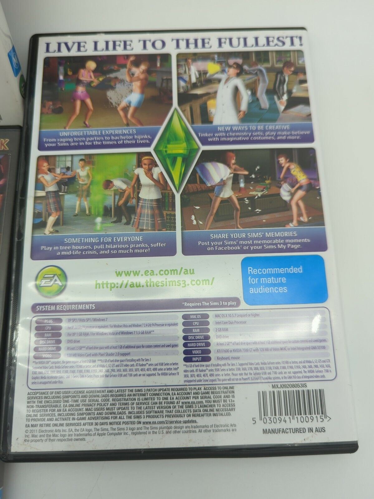 The Sims 3 PC Game & 2 Expansion Pack Lot Bundle | Pets, Generations