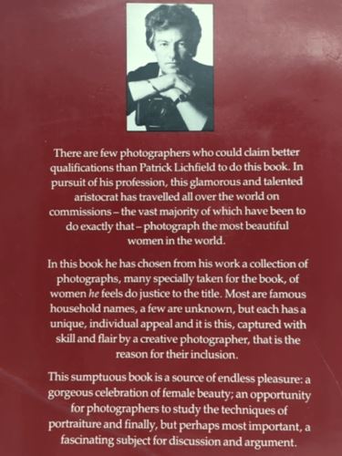 The most beautiful women by Patrick Lichfield (Paperback Portrait Photography)