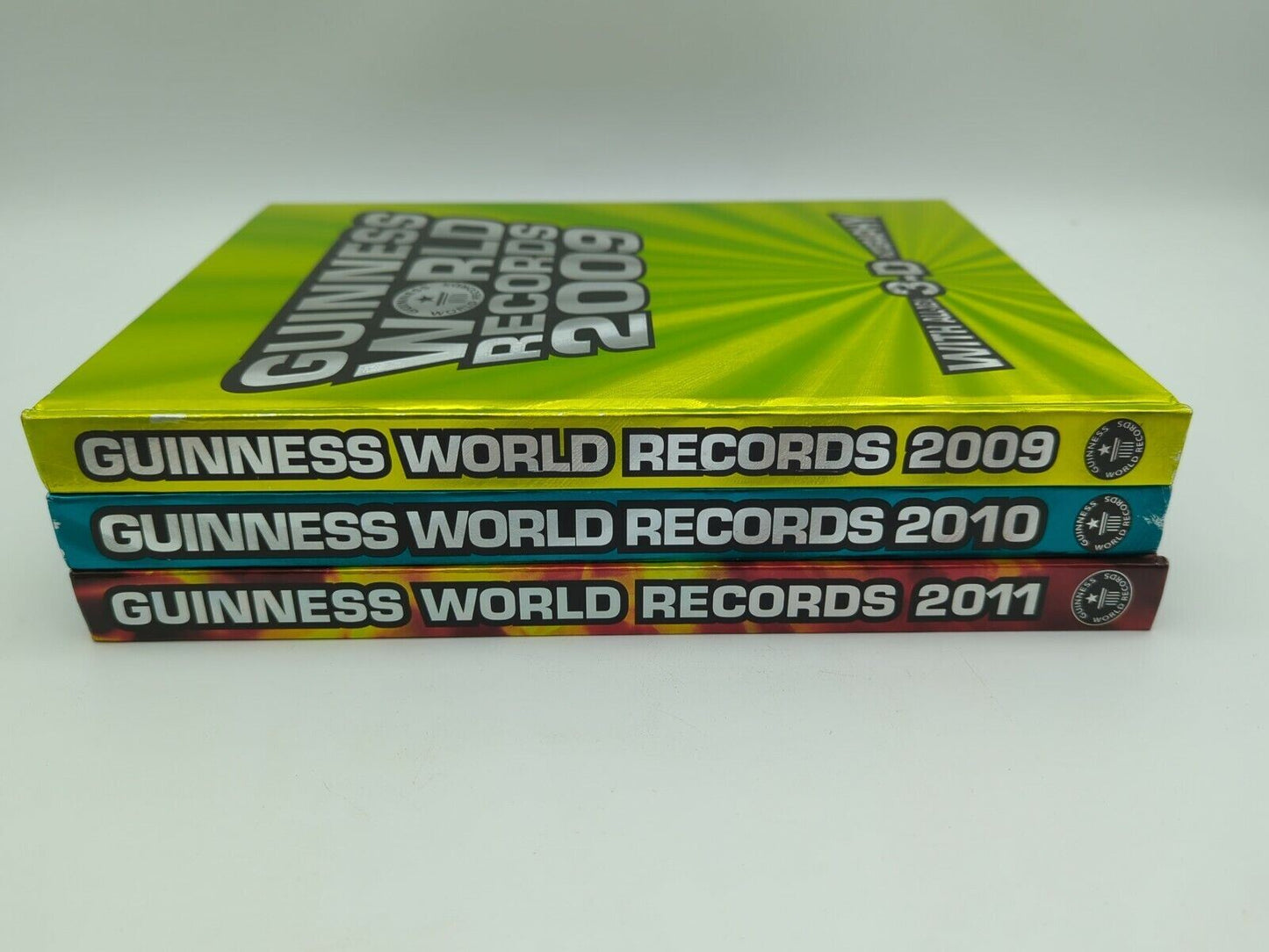 Guinness Book Of World Records 2009, 2010 & 2011 | Official Books | VG Condition