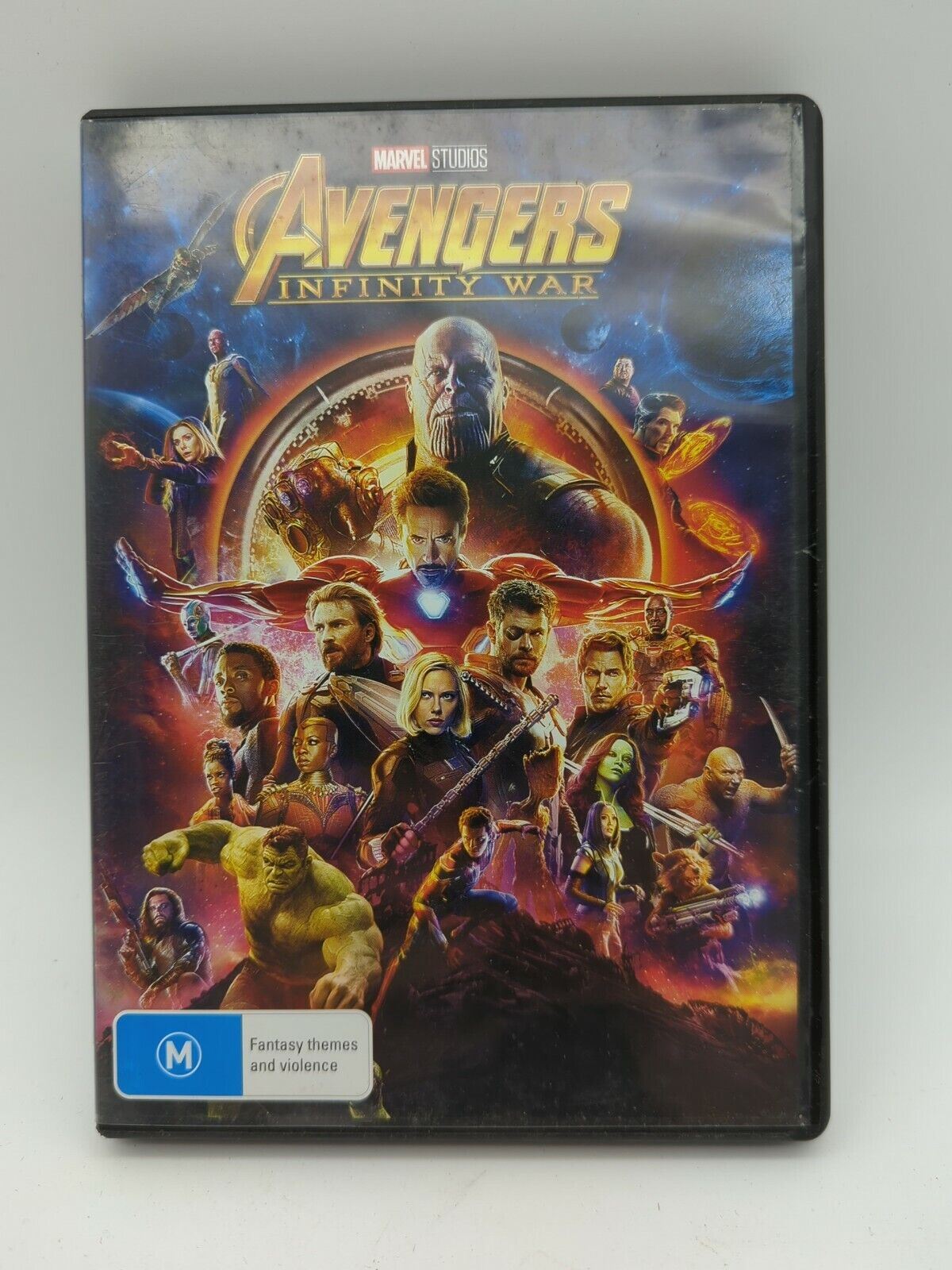 AVENGERS INFINITY WAR DVD R4 VGC 2018 ROBERT DOWNEY JNR CHRIS HEMSWORTH