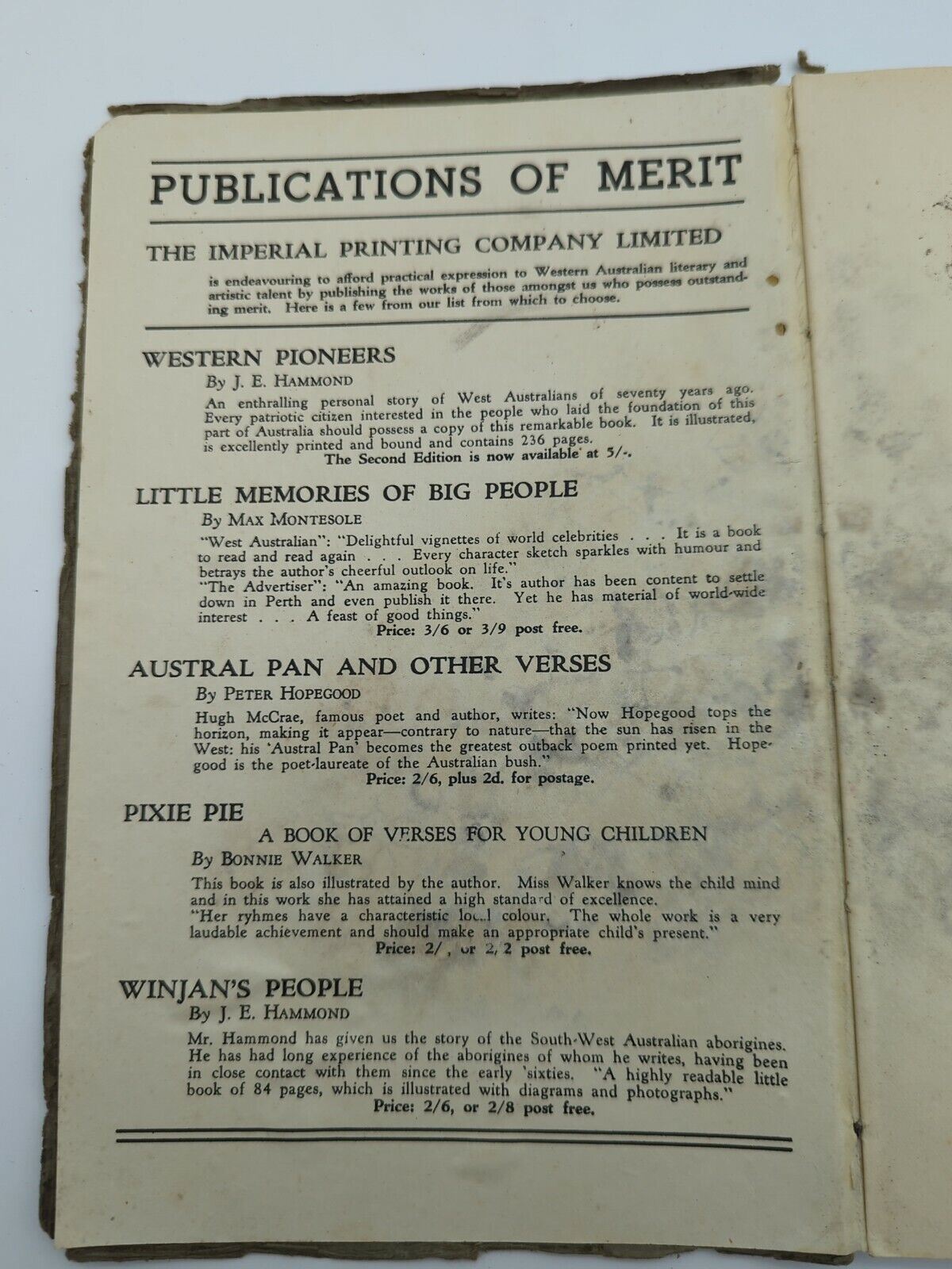 Australian Poetry lot, Down Among the Red Gums Ellen Harbord (rare) Henry Lawson