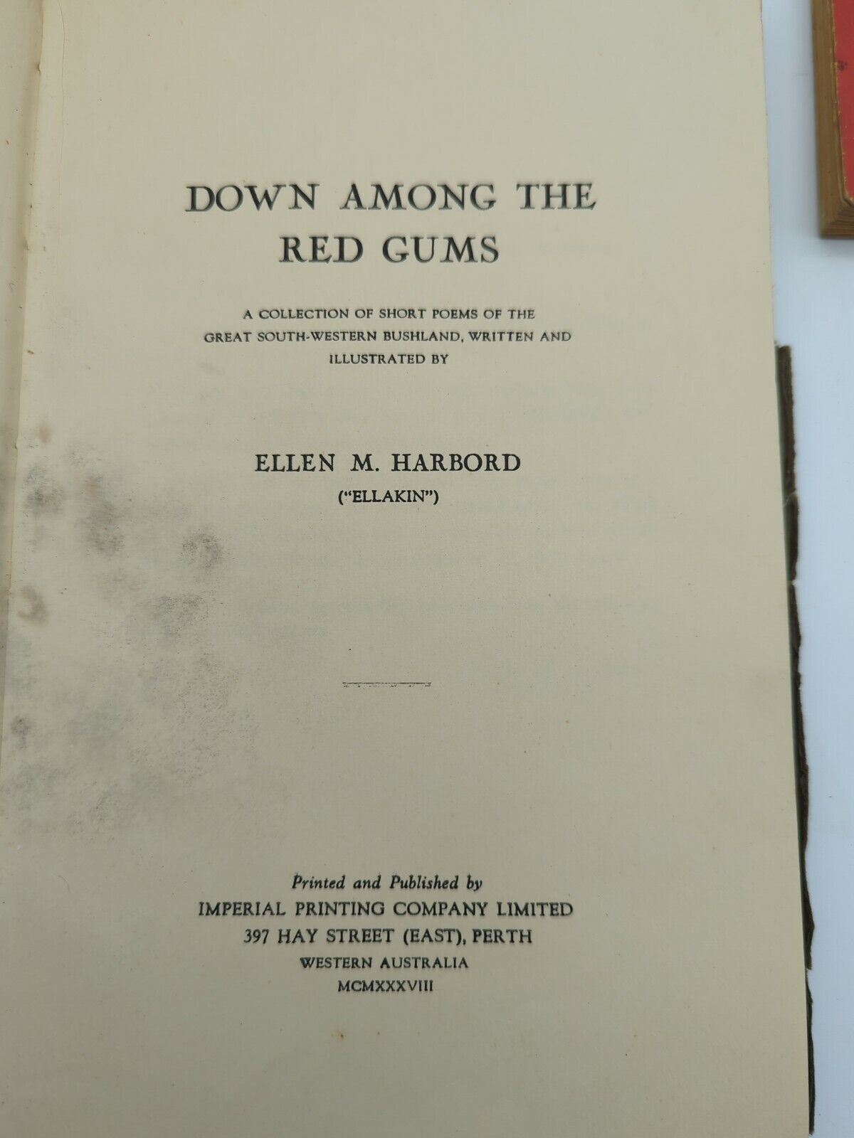 Australian Poetry lot, Down Among the Red Gums Ellen Harbord (rare) Henry Lawson
