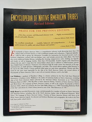 Encyclopedia of Native American Tribes by Carl Waldman (Paperback 081603964x)
