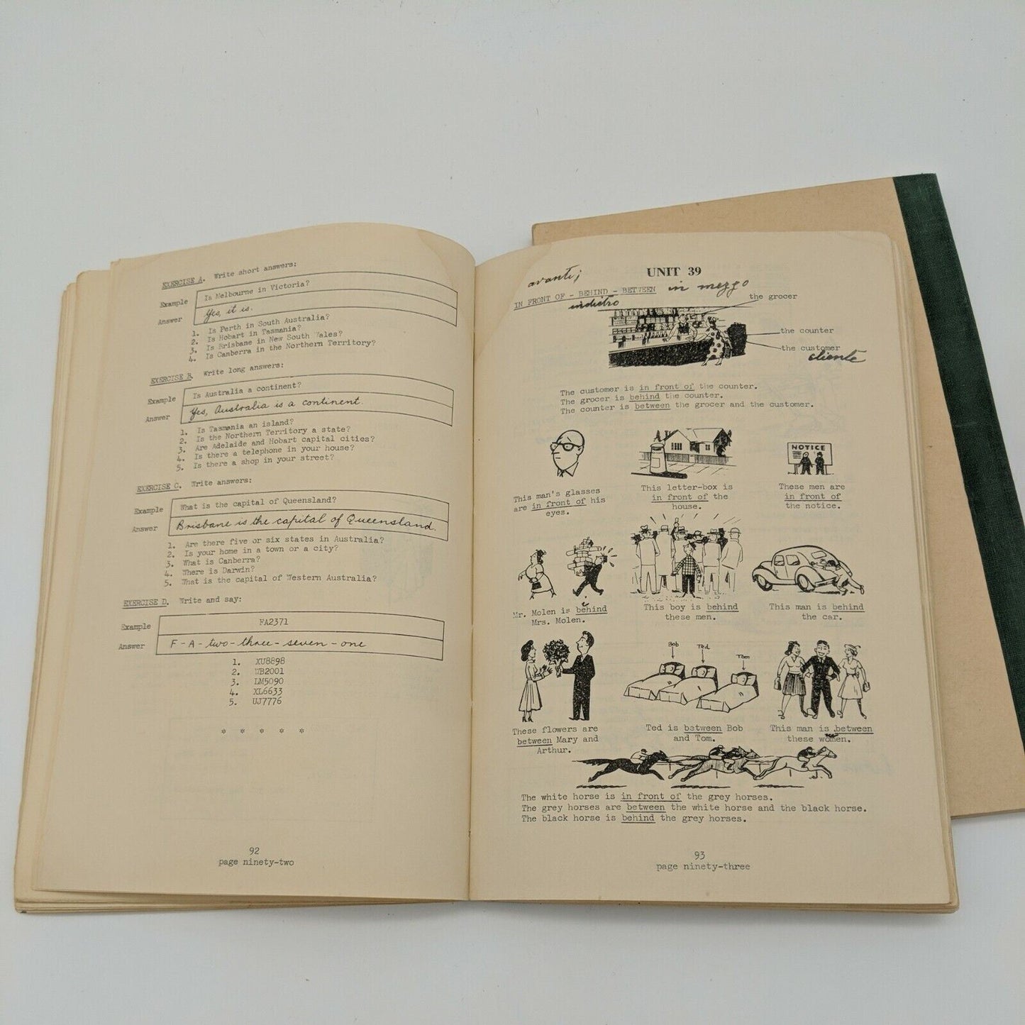 English for Newcomers to Australia, Students Book 1 & 2, 1958 Immigrant History