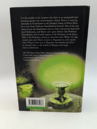 Harry Potter and the Half-Blood Prince Hardcover 2005 1st Edition pg 99 error