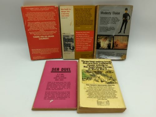 5x Vintage Paperbacks: Peter O'Donnell Stanley Morgan Jim Kent Eric Lambert