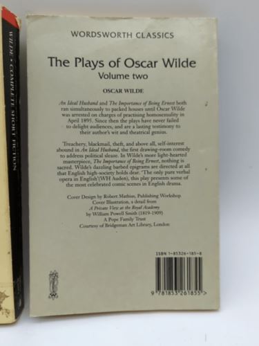 The Plays of Oscar Wilde & Complete Short Fiction (Paperback bundle) Book Nook