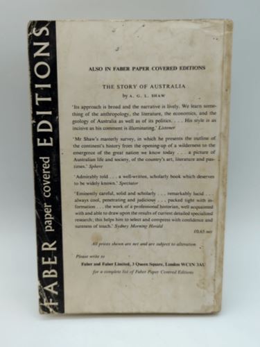 Convicts and the Colonies, A.G.L. Shaw, British Australian Penal Transportation