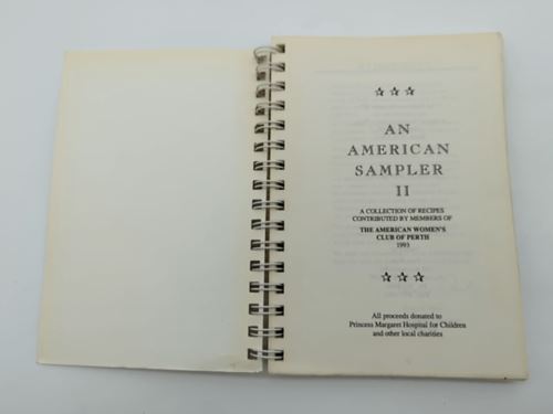 An American Sampler II by The American Women's Club of Perth, Vintage Cookbook