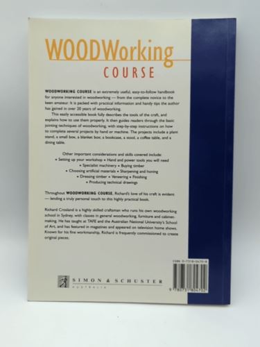 Woodworking Course by Richard Crosland (Paperback, 1996) Book Nook 0731804708