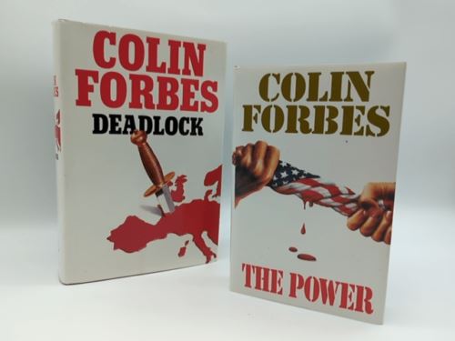 Colin Forbes Hardcover Book Bundle: Deadlock, The Power, Cauldron, Sisterhood
