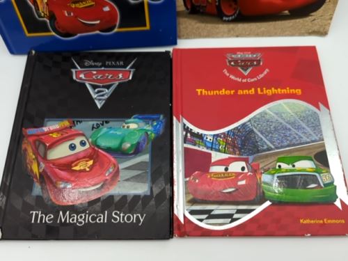 4x Cars Boys Book Bundle Thunder and Lightning Walt Disney (Hardcover) 2