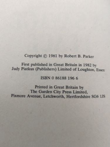 A Savage Place by Robert Parker (Hardcover, 1982) Book Nook 0861881966