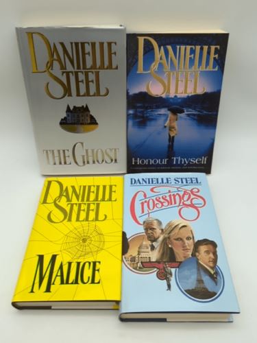 Danielle Steel Hardcover Book Bundle: Malice Crossings The Ghost Honour Thyself