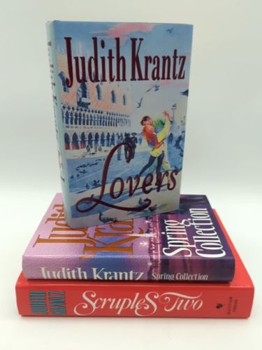 3x Judith Krantz Hardcover Book Bundle: Spring Collection; Lovers; Scruple Two