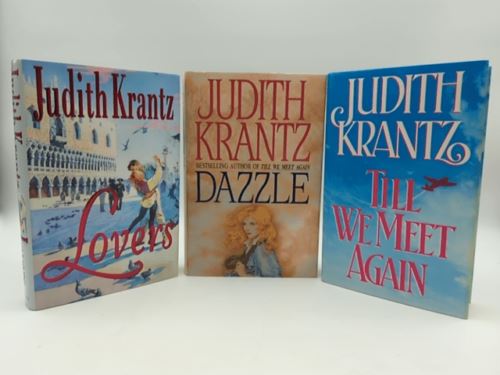 3x Judith Krantz Hardcover Book Bundle: Lovers; Dazzle; Till We Meet Again