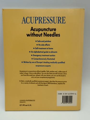 Acupressure Health Book by Frank Bahr (Hardcover, 1995) 0046130446